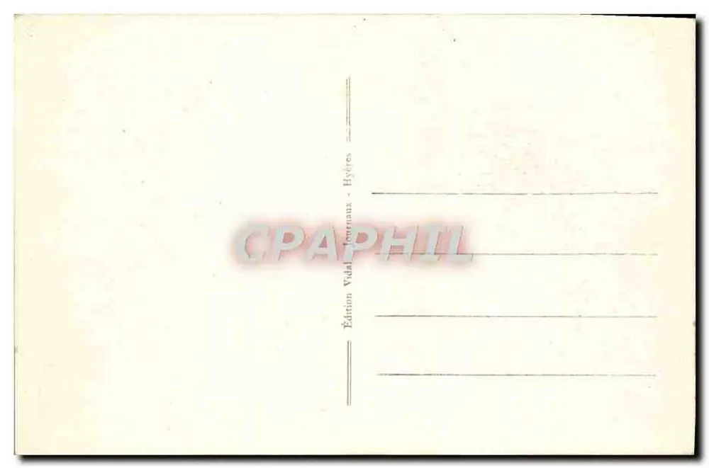 Hyères-les-Palmiers — Ruinen des alten Schlosses — Édition Vidal Journaux - Rückseite