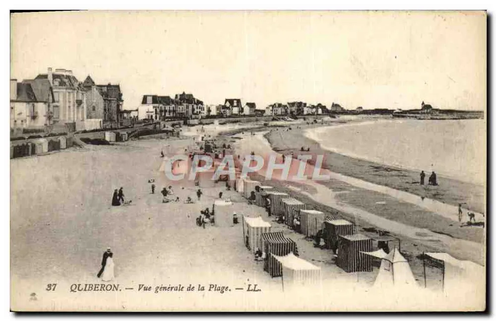 Quiberon — Vista geral da Praia — LL. n°37 - Frente
