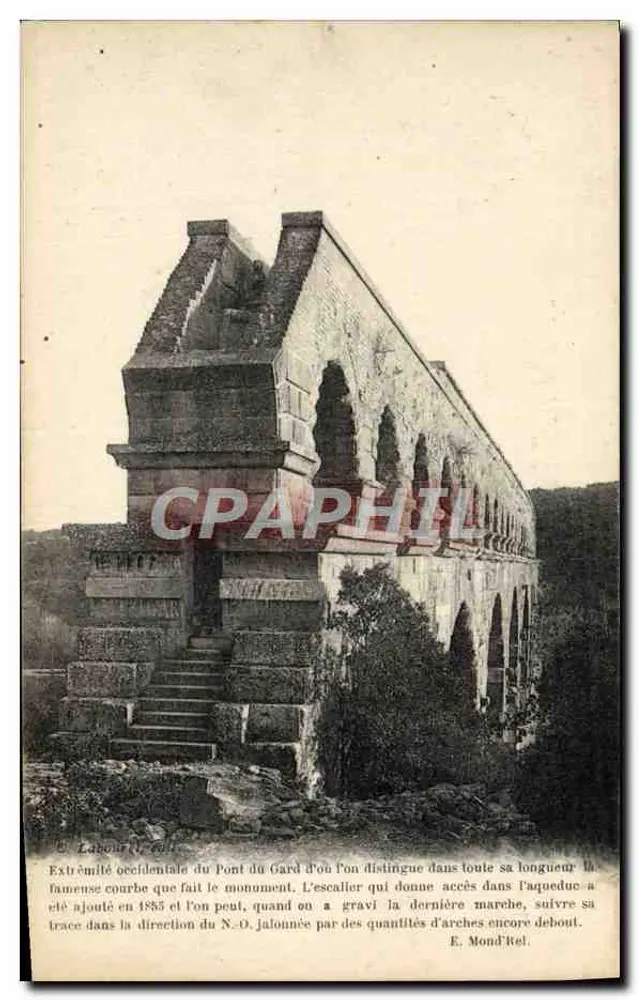 Extrema ocidental do Pont du Gard — E. Labouret, n° 27 - Frente