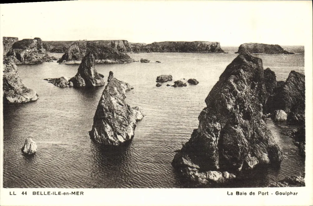 Hafen von Port-Goulphar — Belle-Île-en-Mer — LL 44 - Vorderseite