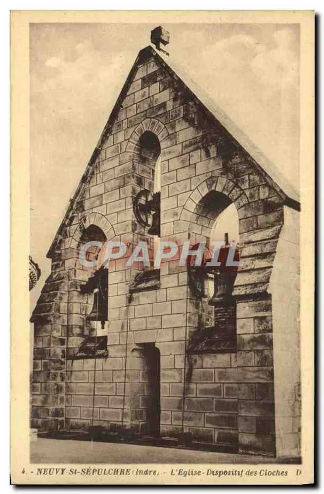 Neuwy-Sépulchre - Die Kirche - Glockenturm-System - Vorderseite