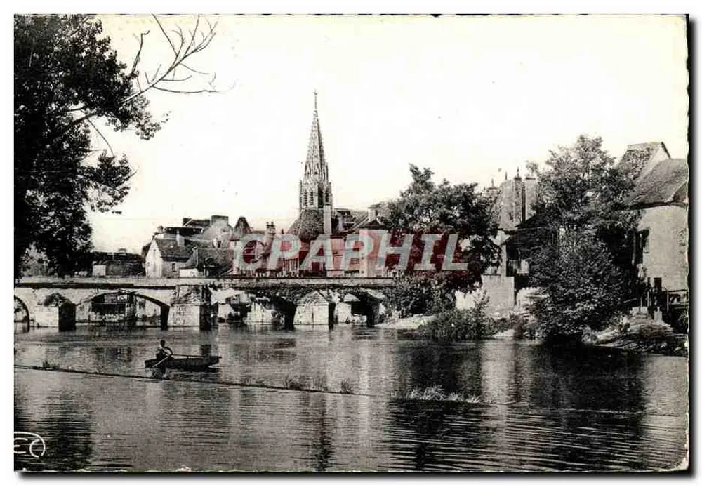Bunlon-sur-Creuse — Pont Nauf — M. Rousssel, Fotógrafo - Frente