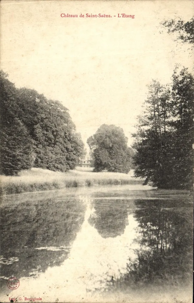 Castelo de Saint-Saëns - L'Etang — Editora G. Bougeois - Frente