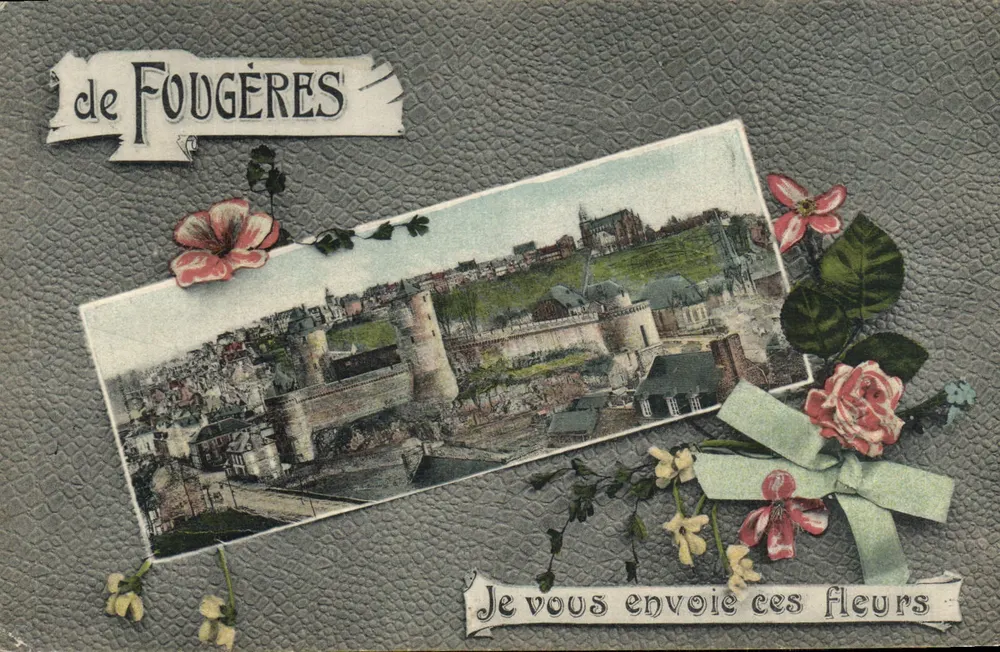Fougères — Panoramablick — Verleger unbekannt, Seriennummer nicht sichtbar - Vorderseite