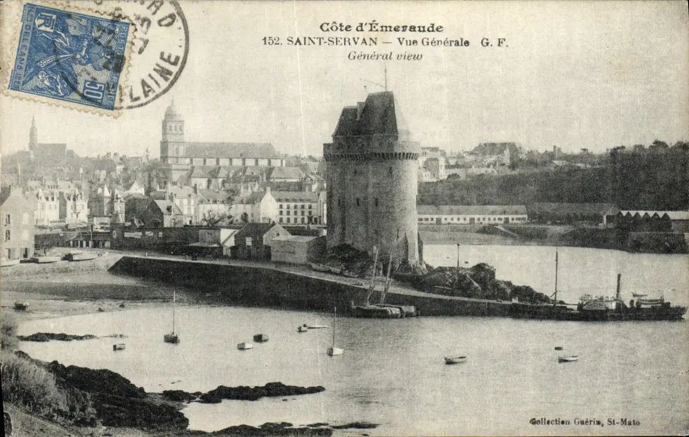 Saint-Servan — Costa da Esmeralda — Vista Geral G.F. — Coleção Guérin, St-Mato - Frente