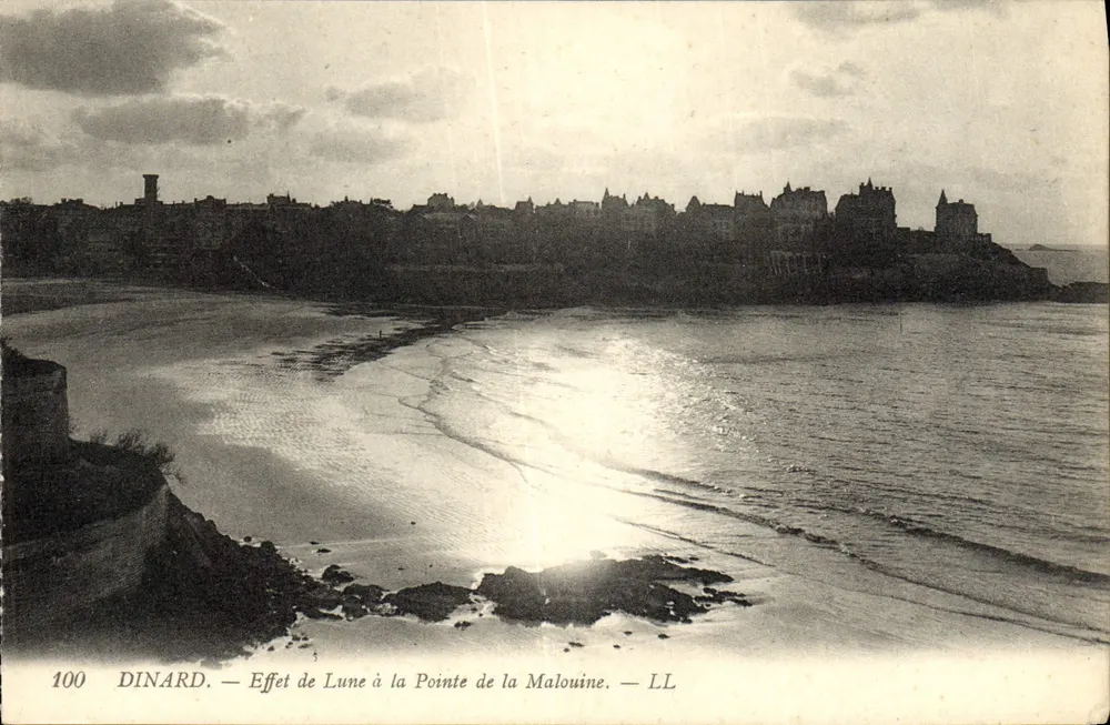 Dinard — Mondlicht an der Pointe de la Malouine — LL - Vorderseite