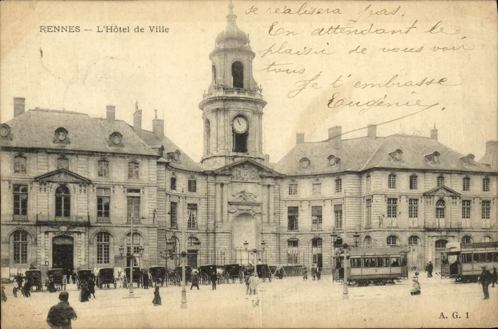 Rennes — O Hotel de Ville — A.G. 1 - Frente
