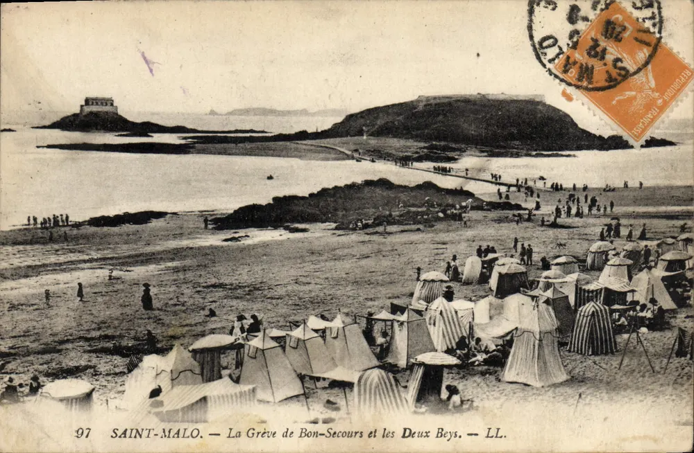 SAINT-MALO — La Grève de Bon-Secours und die Deux Beys — LL. — Nr. 97 - Vorderseite