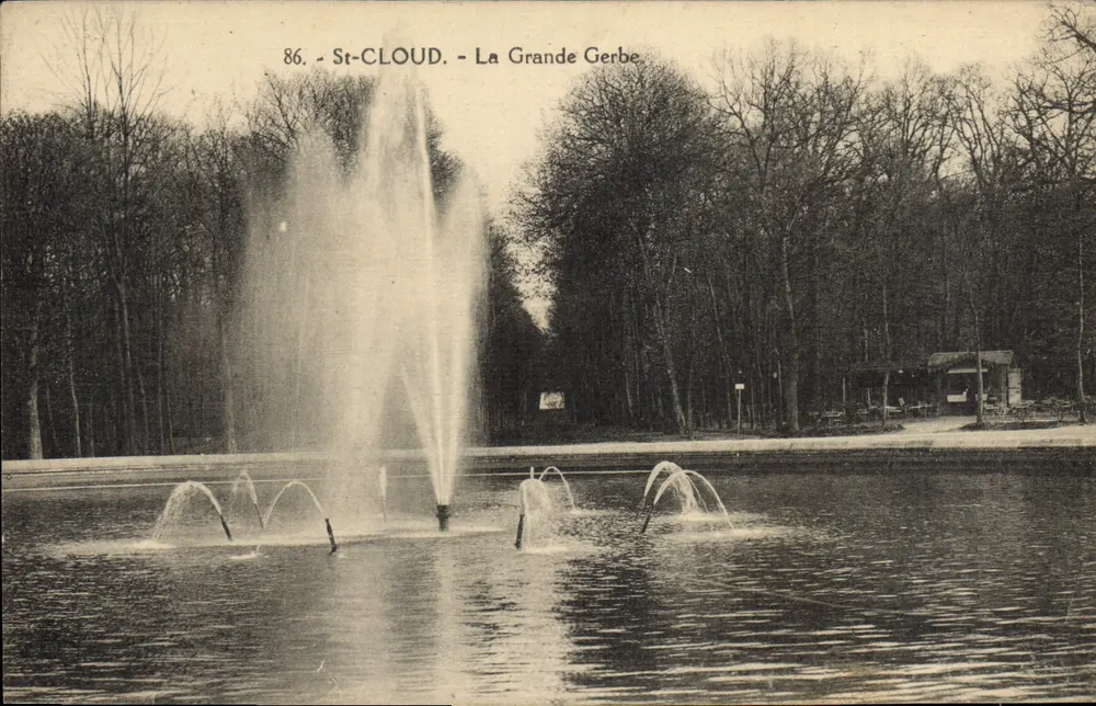 St-Cloud - A Grande Gerbe — Fototipia L'Abbé, n°86 - Frente