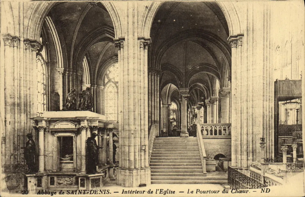 Abtei SAINT-DENIS — Innenansicht der Kirche — Der Chor — ND - Vorderseite