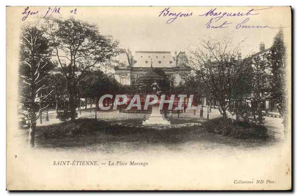 Saint-Étienne — A Place Marengo — Coleções ND Phot. - Frente