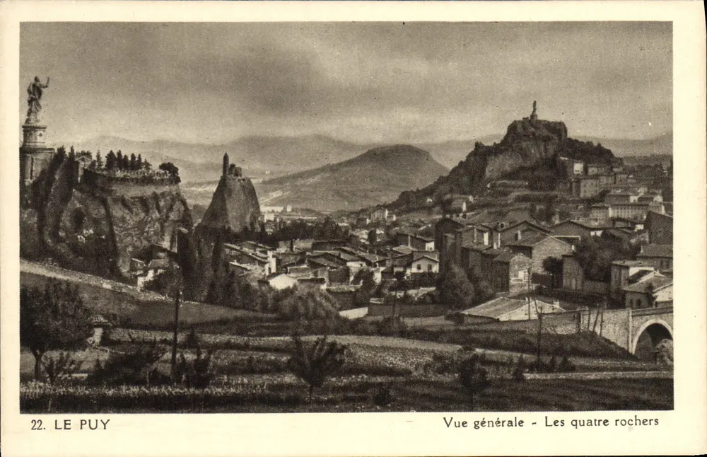 Le Puy — Allgemeiner Blick — Die vier Felsen — Edition Mathieu, Le Puy - Vorderseite