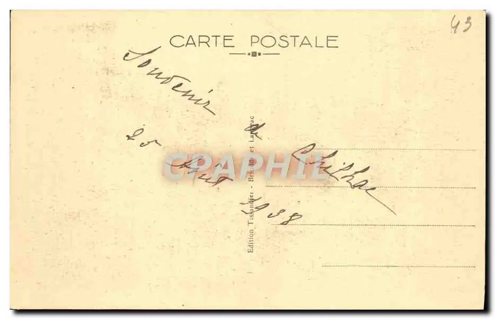 Chilhac (Haute-Loire) — Visão geral — Edição Tissandier, Brioude e Laplace - Verso