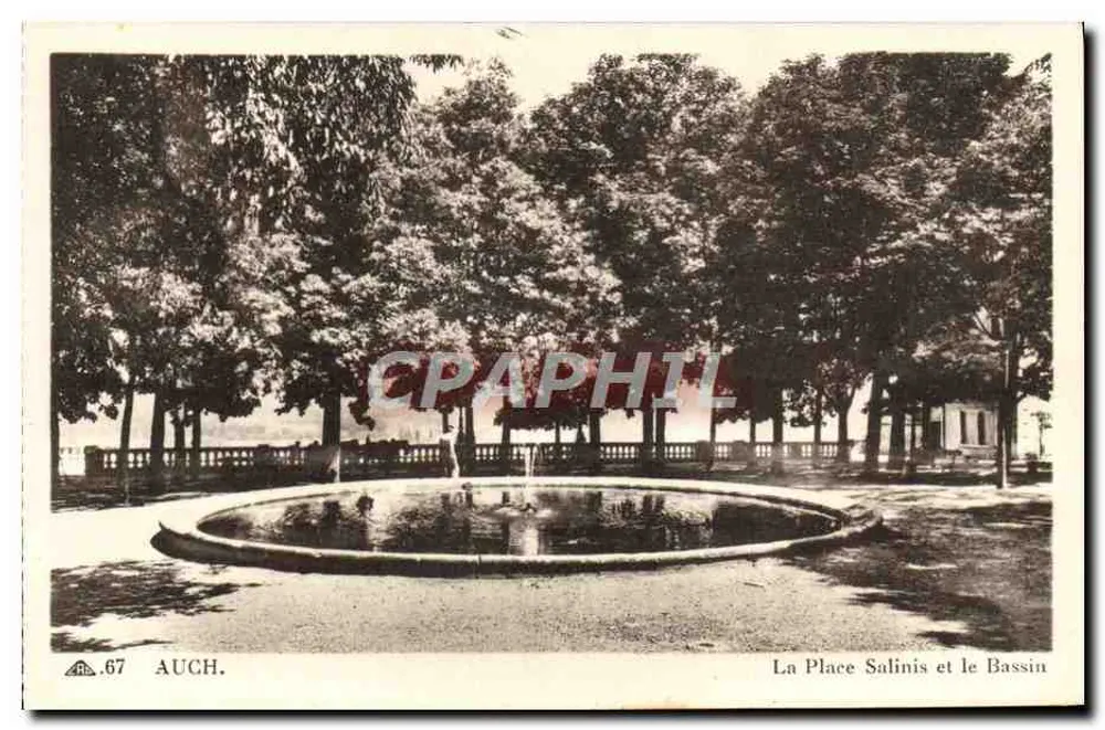Auch. Die Place Salinis und der Bassin — C.A.P. — 67 - Vorderseite