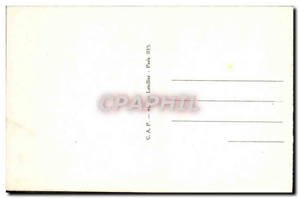 Auch — A Praça da República — C. A. P. — 44, rue Lotellier — Paris (15e) - Verso