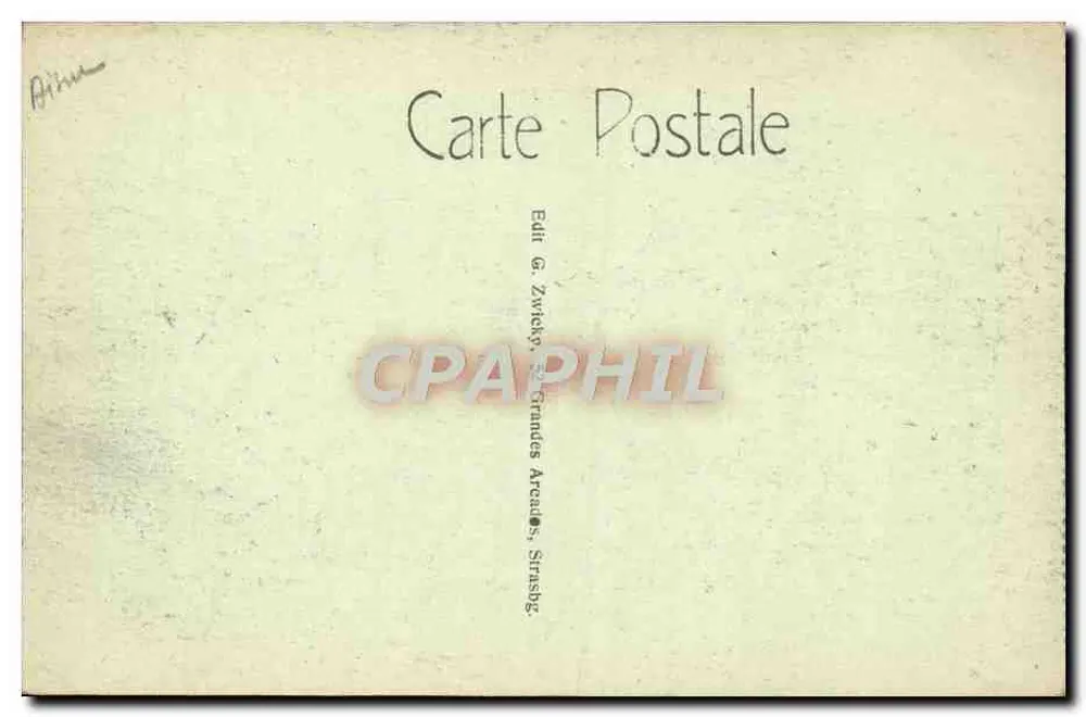 Saverne (Als.) - O Castelo dos Rohans - Verso