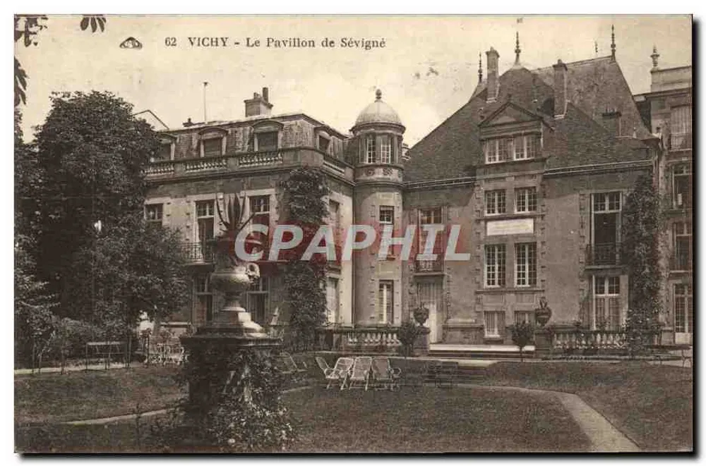 Vichy - Le Pavillon de Sévigné — uitgever niet zichtbaar, serie nr. 62 - Voorkant