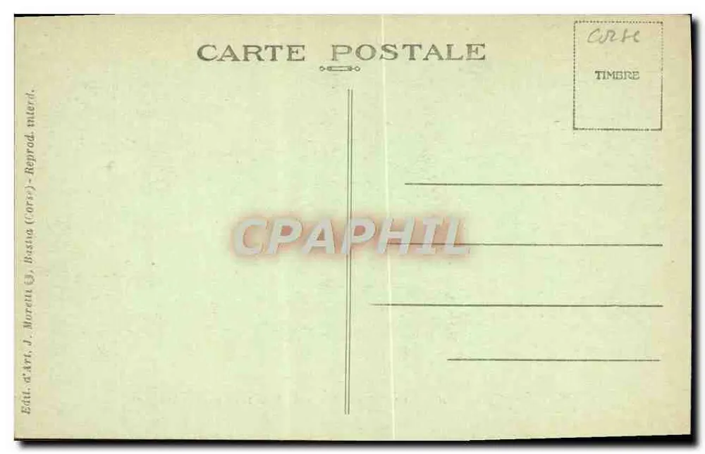 Ajaccio — Grand Hôtel d'Ajaccio und Continental — J. Moretti, n°26 - Rückseite