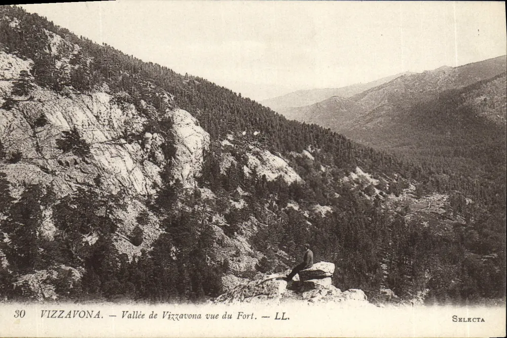 Vizzavona — Tal der Vizzavona, Aussicht vom Fort — LL. — Selecta - Vorderseite