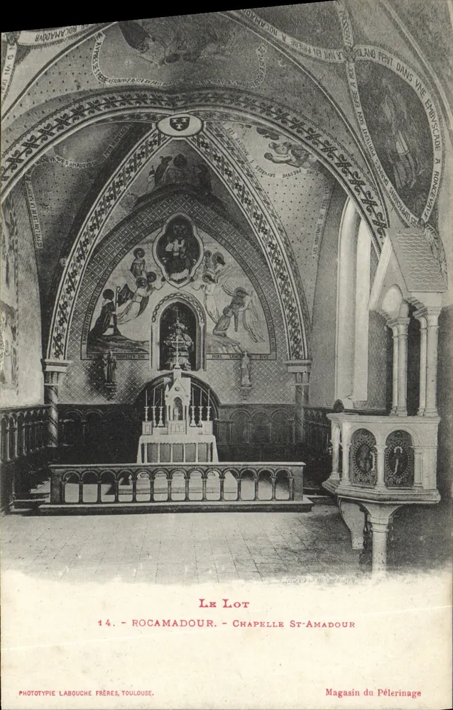 Rocamadour - Kapelle Saint-Amadour — Phototypie Labouche Frères, Toulouse, n°14 - Vorderseite