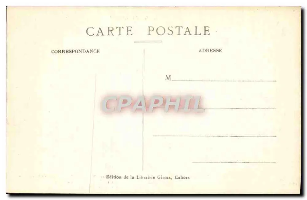 Cahors - Der Pont Valentré (14. Jahrhundert) - Historisches Denkmal — Ausgabe der Librairie Girma, Cahors, Nr. 1174 - Rückseite