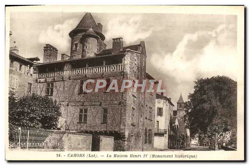 Cahors (Lot) — A Casa Henri IV (Monumento Histórico) — Gaby - Frente