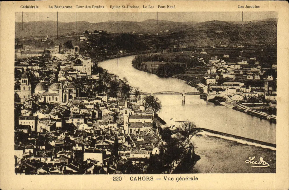 Cahors — Vista geral — Editor Ludo, n° 220 - Frente