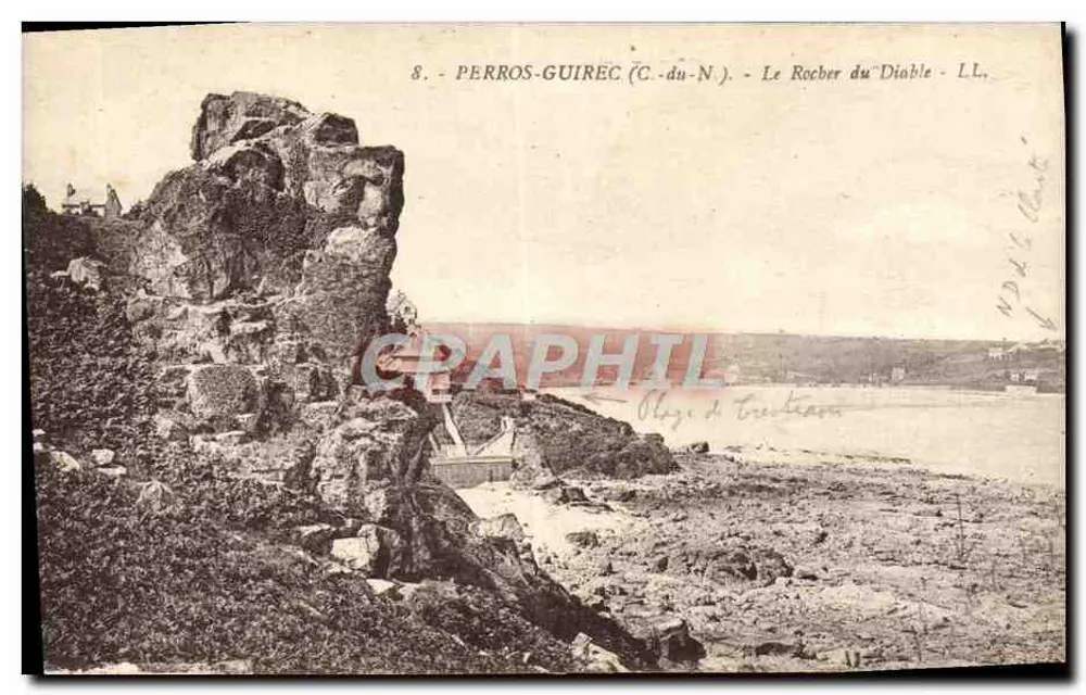 Perros-Guirec (C.-du-N.) — O Rocber do Diabo — LL, n°8 - Frente