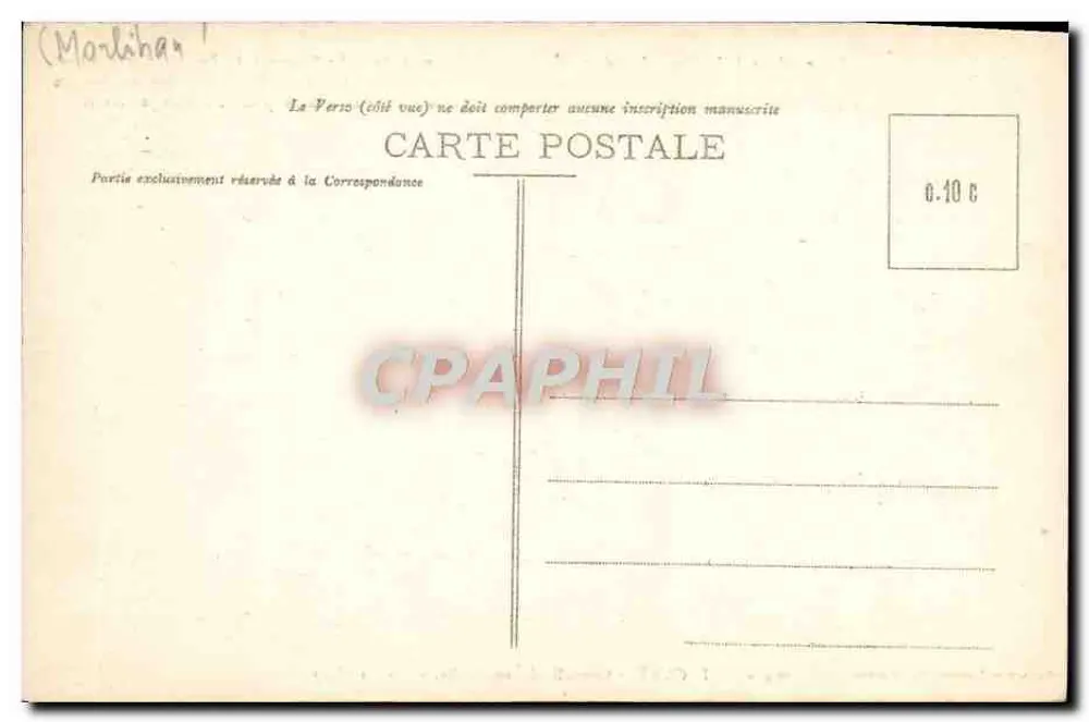 LE FAOUET - Capela Santa Bárbara - Os Escaleres — Coleção Laurent-Nel, Rennes, n°309 - Verso