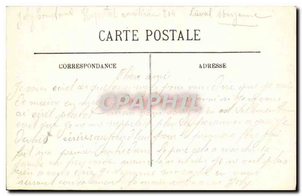 Laval — Estátua de Ambroise Paré — LL. n° 53 - Verso