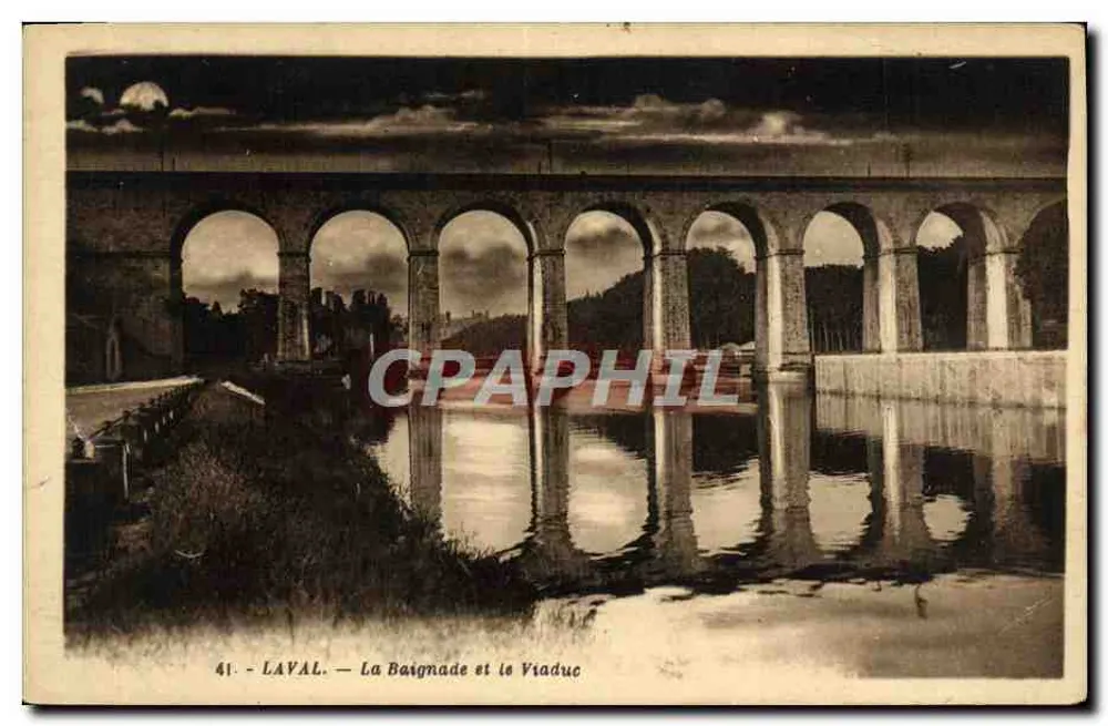 A Natação e o Viaduto — LAVAL — n°41 - Frente