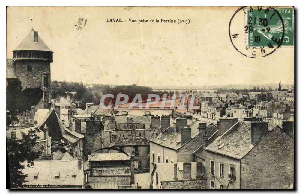 La Vallée - Vue prise de la Perrine (n° 3) - Éditeur : Héritier A. - n° de série : n° 3 - Frente