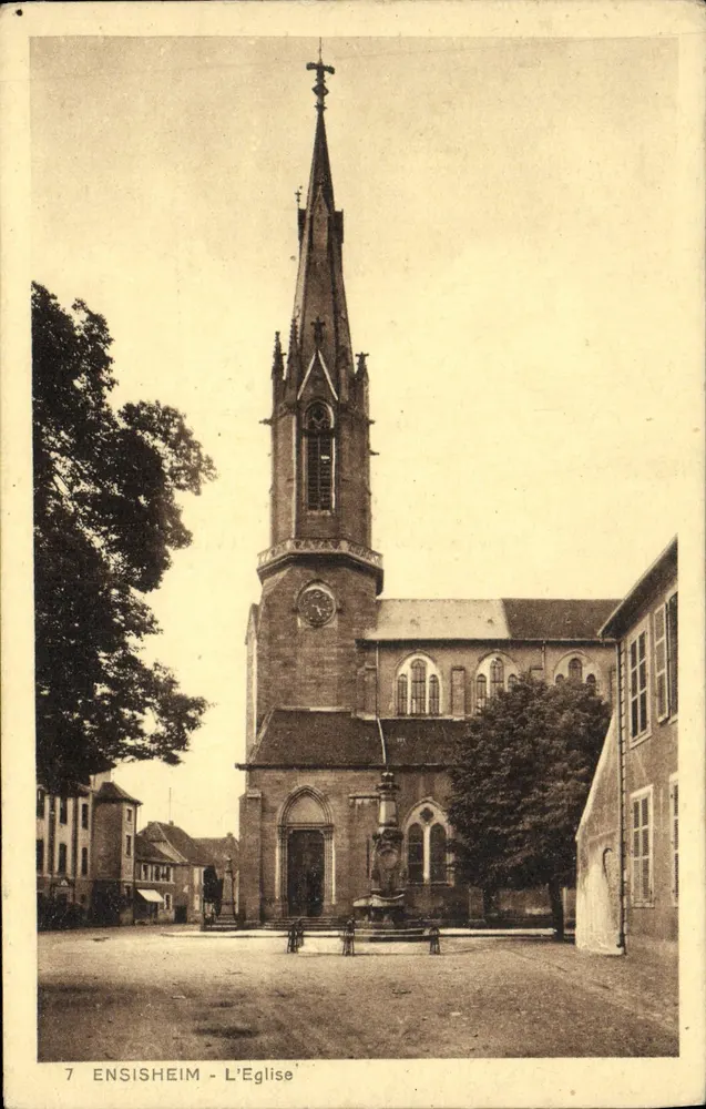 Ensisheim - A Igreja — editor Albert Hutter, n°7 - Frente