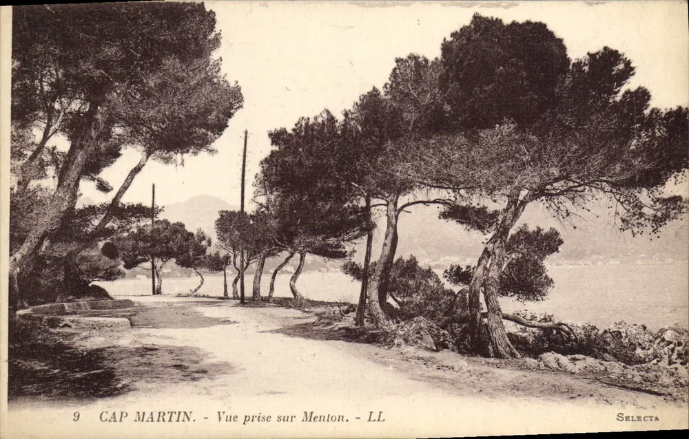 Cap Martin — Vista tirada de Menton — Selecta - Frente