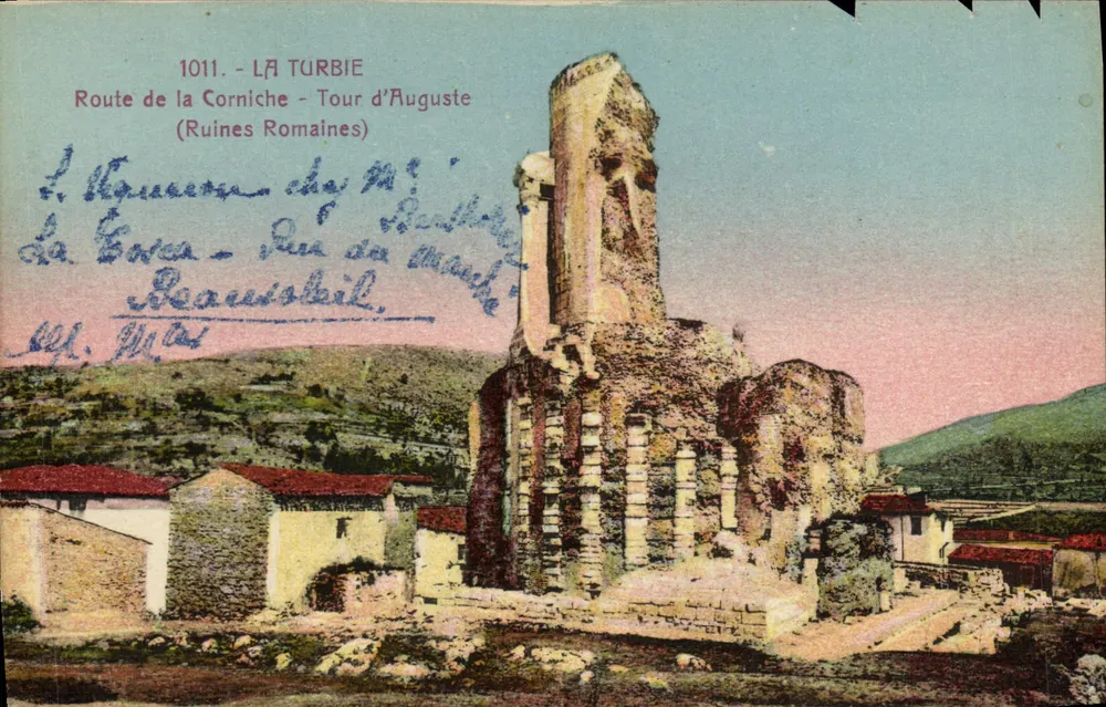 La Turbie — Torre de Augusto (Ruínas Romanas) — Edição Giletra, Nice - Frente