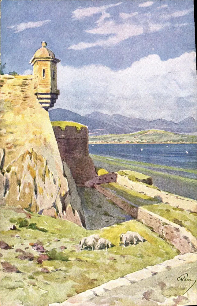 A cidadela — Saint-Tropez — Estudo Artístico, J. de Clau, Paris - Frente