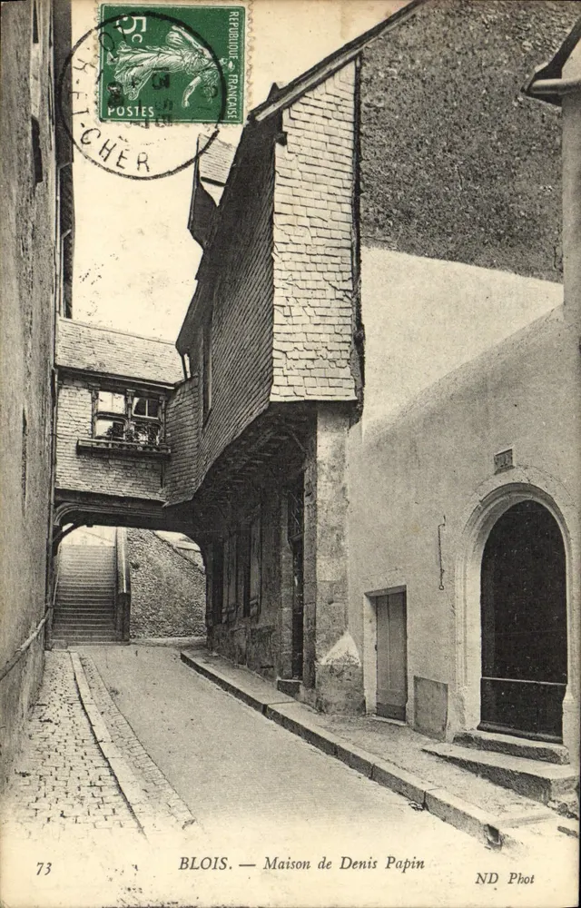 Blois — Casa de Denis Papin — ND Phot - Frente