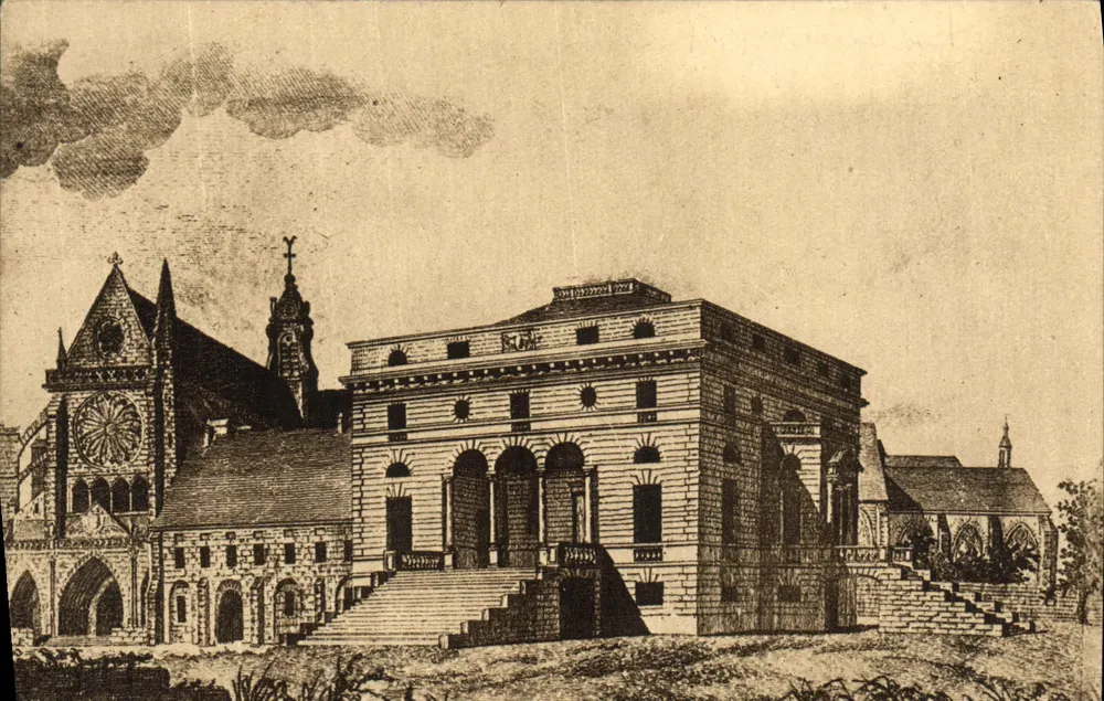 Abtei Royaumont — Kirche und Gebäude — G. Barraud, Paris - Vorderseite