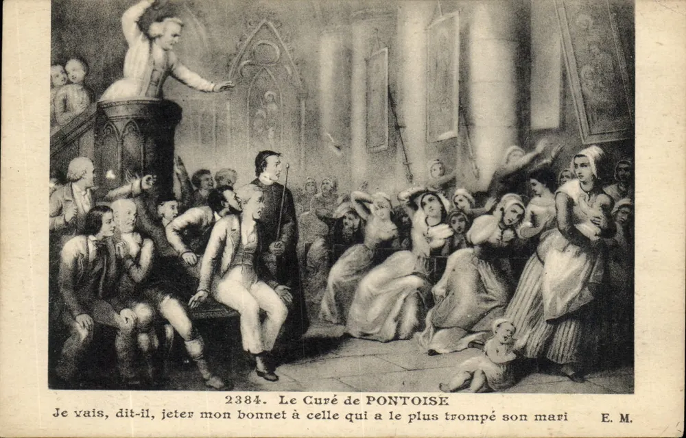 O Curá de Pontoise — cena cômica em uma igreja — E. M. n° 2384 - Frente