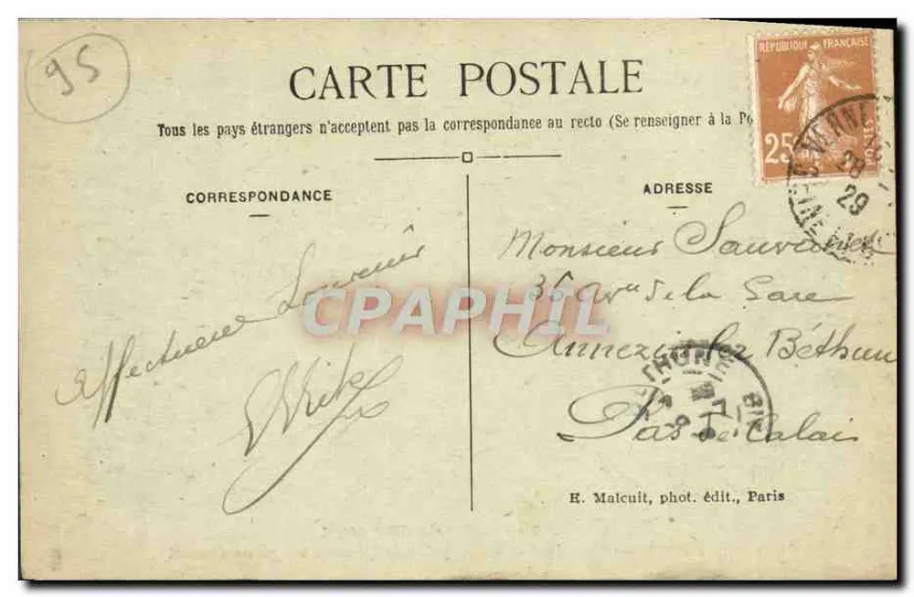 O Curá de Pontoise — cena cômica em uma igreja — E. M. n° 2384 - Verso