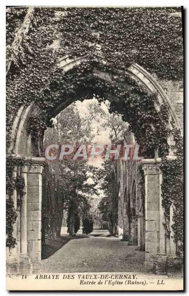 Abbaye des Vaulx-de-Cernay — Eingang zur Kirche (Ruinen) — LL n°14 - Vorderseite