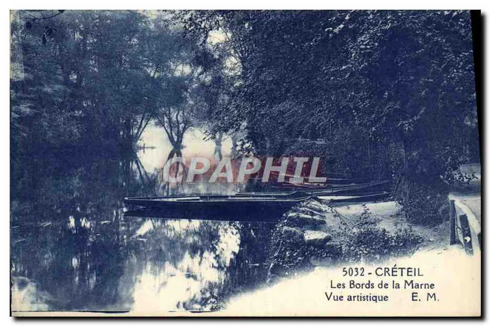 Die Ufer der Marne — Künstlerische Ansicht — E. M. — Nr. 5032 - Vorderseite