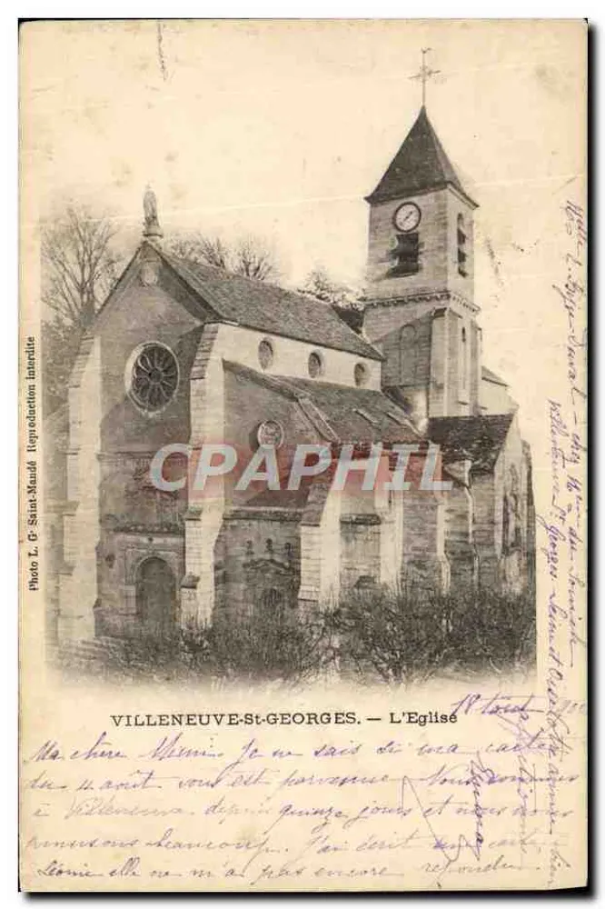 Villeneuve-St-Georges — A Igreja — Foto L. & Saint-Maurat - Frente