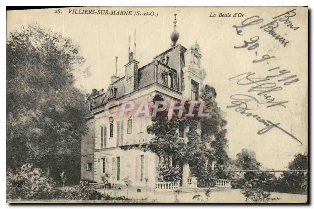 Villiers-sur-Marne (S.-et-O.) — La Boule d'Or — unbekannter Verlag, Nr. 28 - Vorderseite