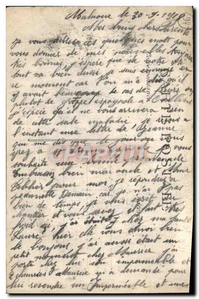 Villiers-sur-Marne (S.-et-O.) — La Boule d'Or — unbekannter Verlag, Nr. 28 - Rückseite