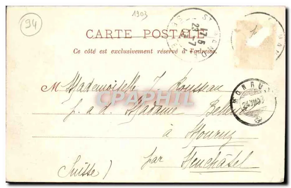 Bois de Vincennes - Lac des Minimes — P. Marimuse édit. Paris - Rückseite