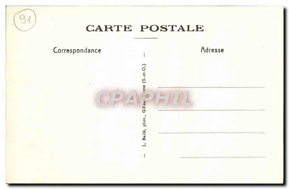 Gif-sur-Yvette — Ruinas de la Abadía — L. Basilé, fot. (S.-at.-O.) - Reverso