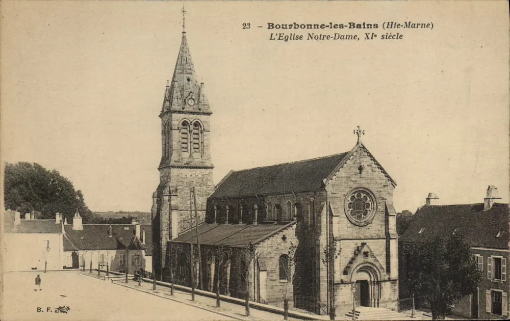 Bourbonne-les-Bains (Haute-Marne) — A Igreja de Nossa Senhora, Século XI — B.F. n°23 - Frente
