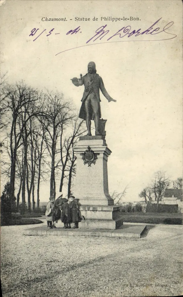 Chaumont — Statue de Philippe-le-Bon — B. Mauffort, éditeur - Frente