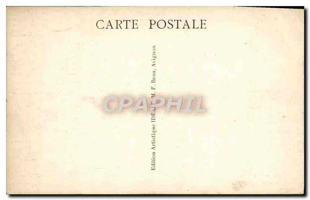Avignon - Palácio dos Papas — Descrição histórica e arquitetônica — Edição Artística IDEALE M. F. Beau, Avignon - Verso